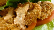 Shrimp Po'Boy with Roasted Red Pepper Aioli
