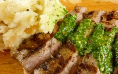 Steak Chimichurri with Roasted Garlic Potatoes